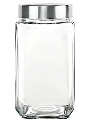 Cello Qube Fresh Glass Storage Jar 1.2 L