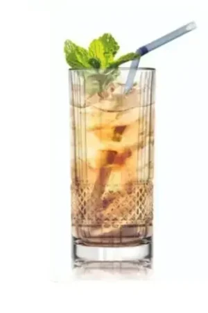 Cello Brillant glass tumblers, 265 ml (set of 6). Clear designer glass. High quality glass