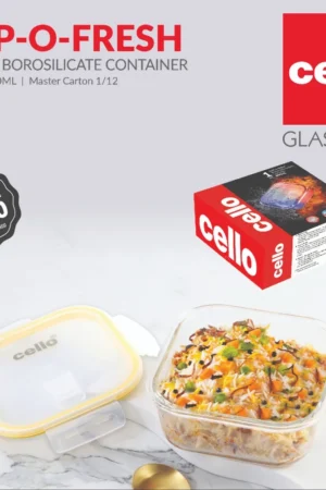 Cello Clip O Fresh Borosilicate Container-800ml